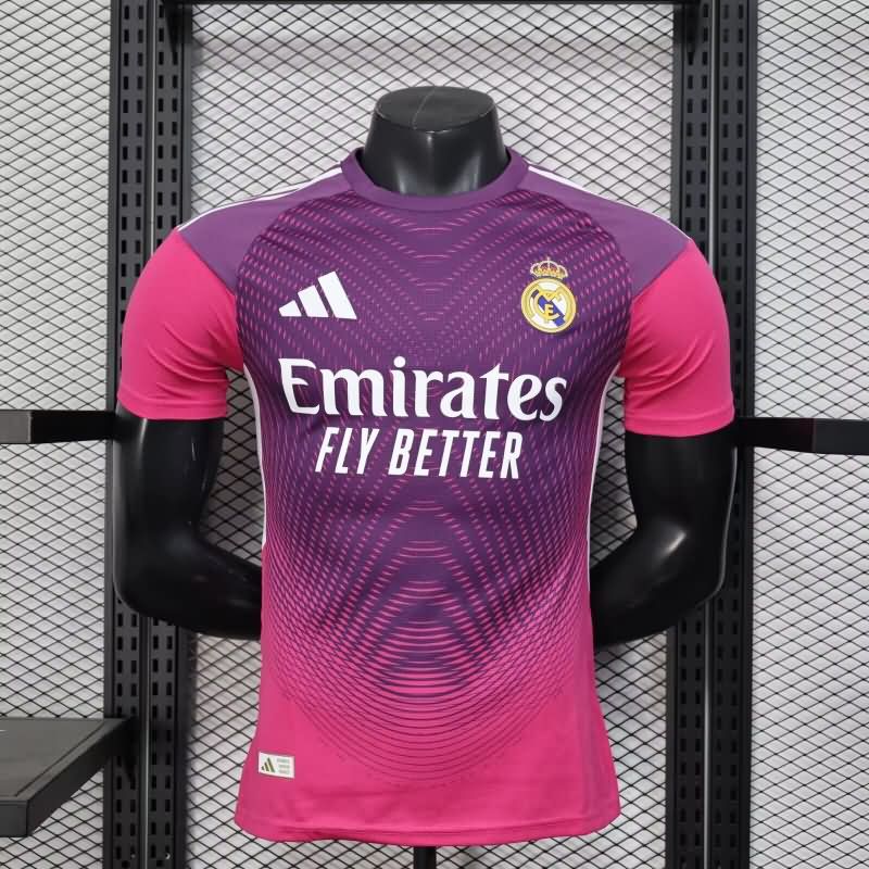 Thailand Quality(AAA) 25/26 Real Madrid Goalkeeper Purple Soccer Jersey (Player)