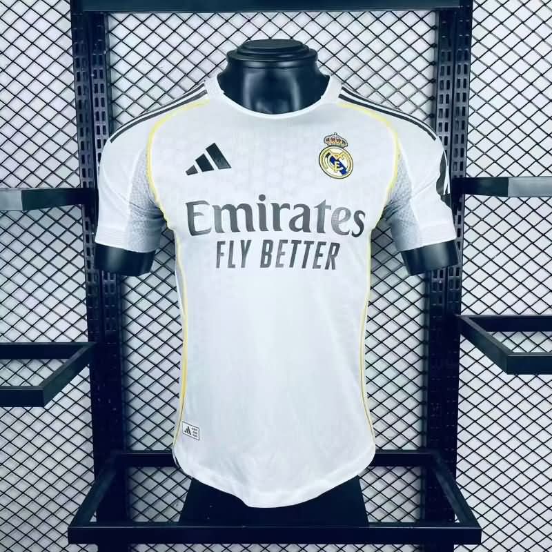 Thailand Quality(AAA) 25/26 Real Madrid Home Soccer Jersey (Player)