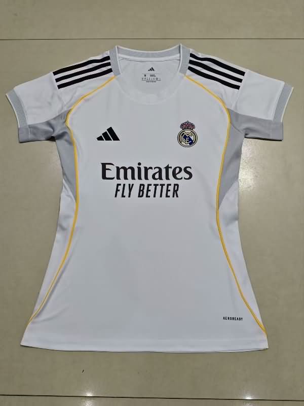 Thailand Quality(AAA) 25/26 Real Madrid Home Women Soccer Jersey Leaked