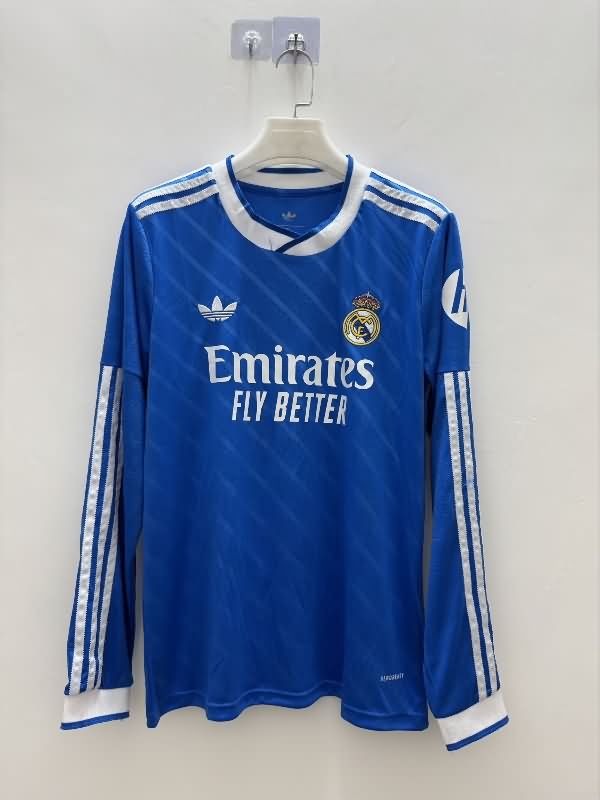 Thailand Quality(AAA) 25/26 Real Madrid Third Long Sleeve Soccer Jersey Leaked
