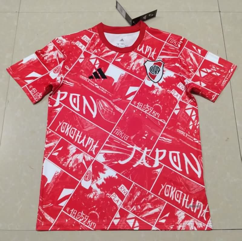 Thailand Quality(AAA) 2025 River Plate Training Soccer Jersey 03