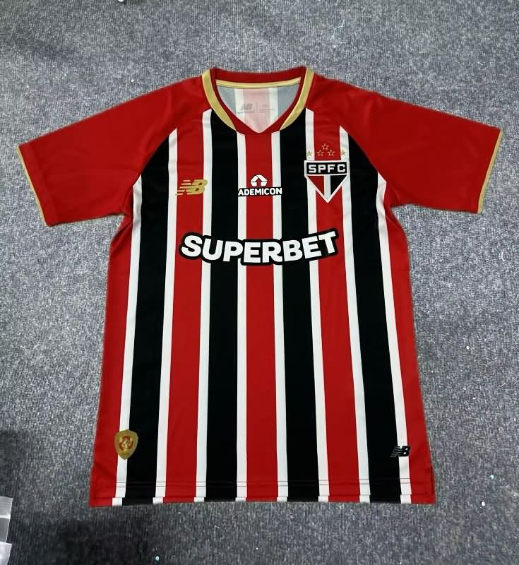 Thailand Quality(AAA) 2025 Sao Paulo Away Soccer Jersey