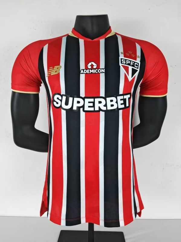 Thailand Quality(AAA) 2025 Sao Paulo Away Soccer Jersey (Player)