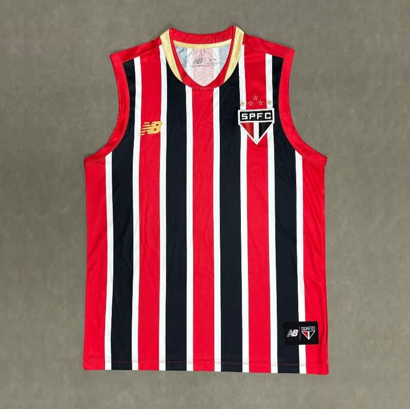 Thailand Quality(AAA) 2025 Sao Paulo Training Vest Soccer Jersey 04