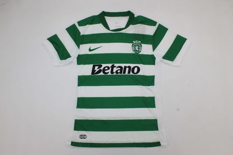 Thailand Quality(AAA) 245/26 Sporting Lisbon Home Soccer Jersey (Player)