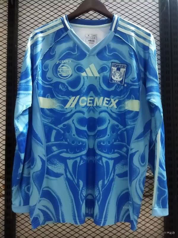 Thailand Quality(AAA) 25/26 Tigres UANL Away Long Sleeve Soccer Jersey