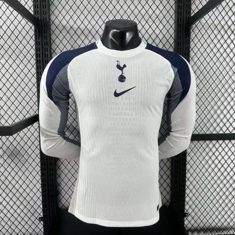 Thailand Quality(AAA) 25/26 Tottenham Hotspur Home Long Sleeve Soccer Jersey (Player)