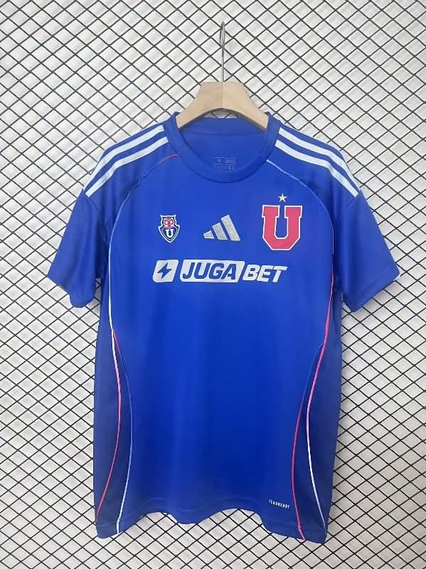 Thailand Quality(AAA) 2025 Universidad Chile Home Soccer Jersey