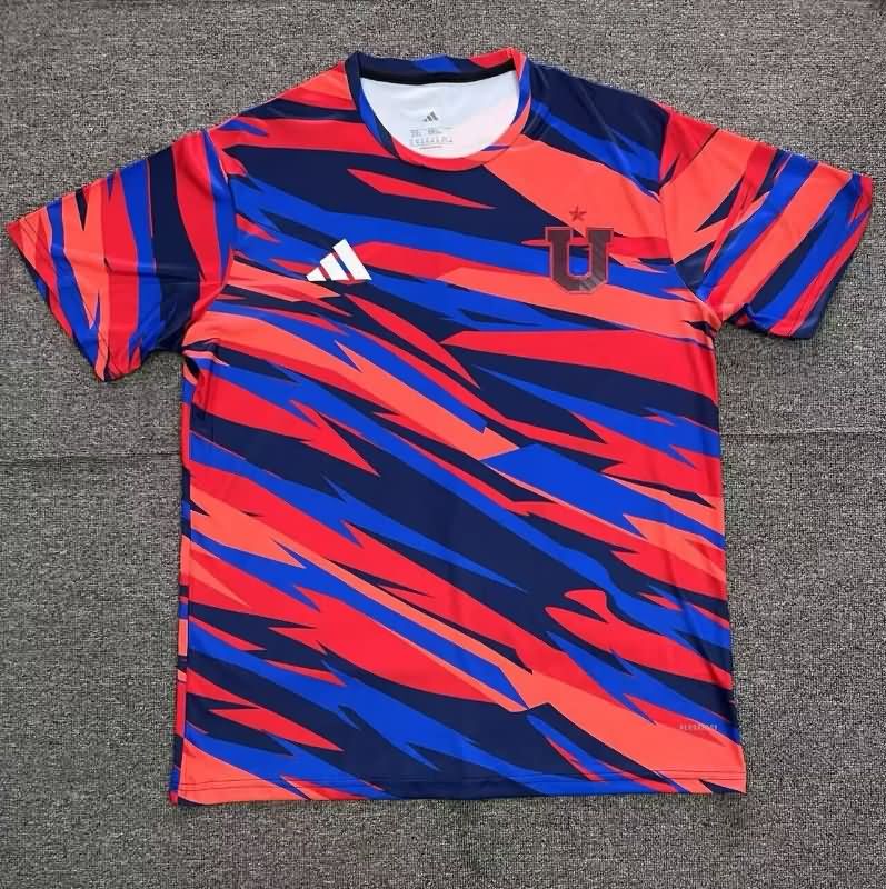 Thailand Quality(AAA) 2025 Universidad Chile Training Soccer Jersey 02