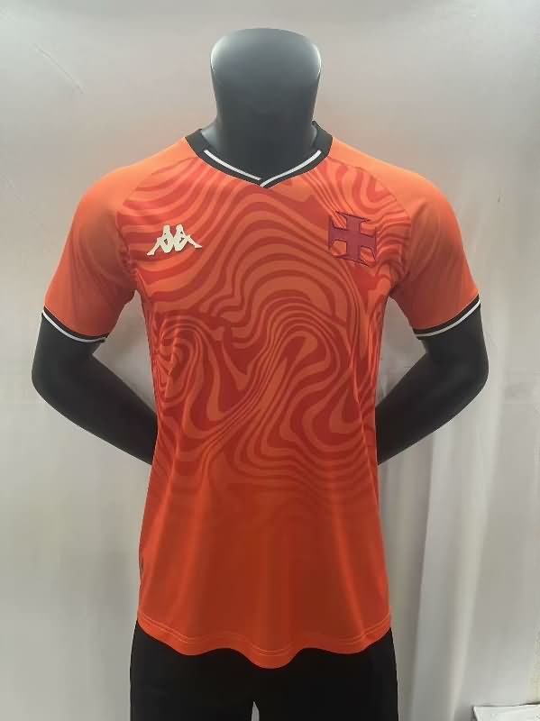 Thailand Quality(AAA) 2025 Vasco Da Gama Goalkeeper Orange Soccer Jersey