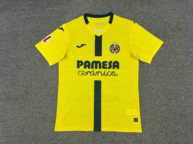 Thailand Quality(AAA) 25/26 Villarreal Home Soccer Jersey