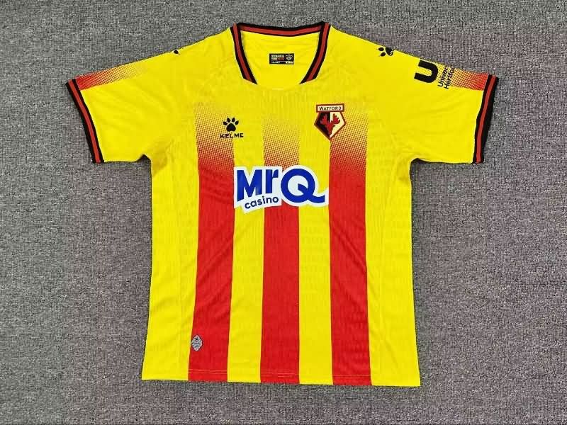 Thailand Quality(AAA) 25/26 Watford Home Soccer Jersey