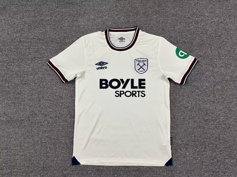 Thailand Quality(AAA) 25/26 West Ham Away Soccer Jersey