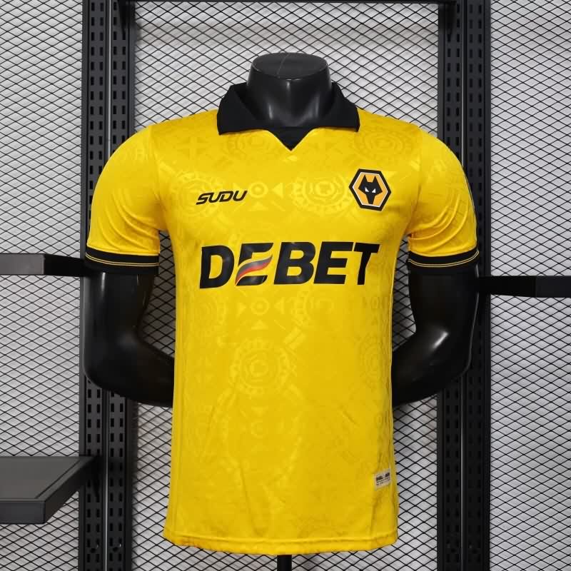 Thailand Quality(AAA) 25/26 Wolves Home Soccer Jersey (Player)