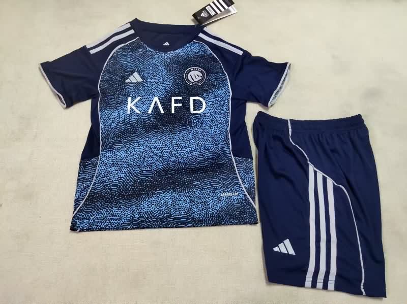 25/26 Al Nassr FC Away Kids Soccer Jersey And Shorts