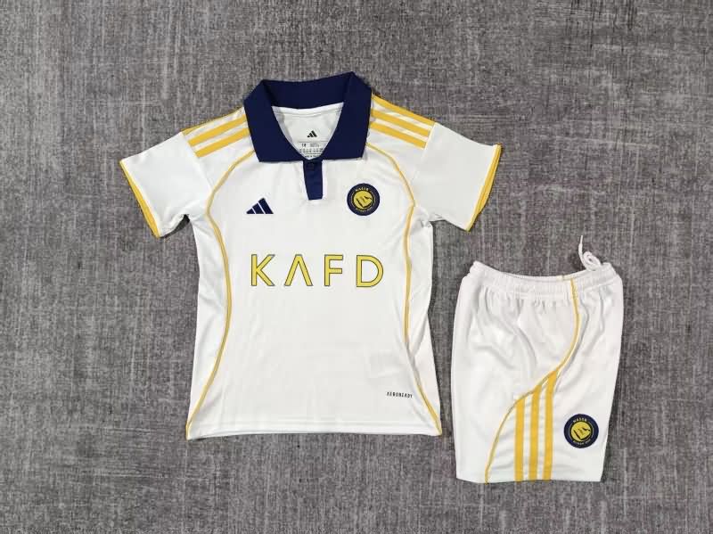 25/26 Al Nassr FC Third Kids Soccer Jersey And Shorts
