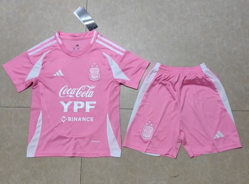 2025 Argentina Training Kids Soccer Jersey And Shorts