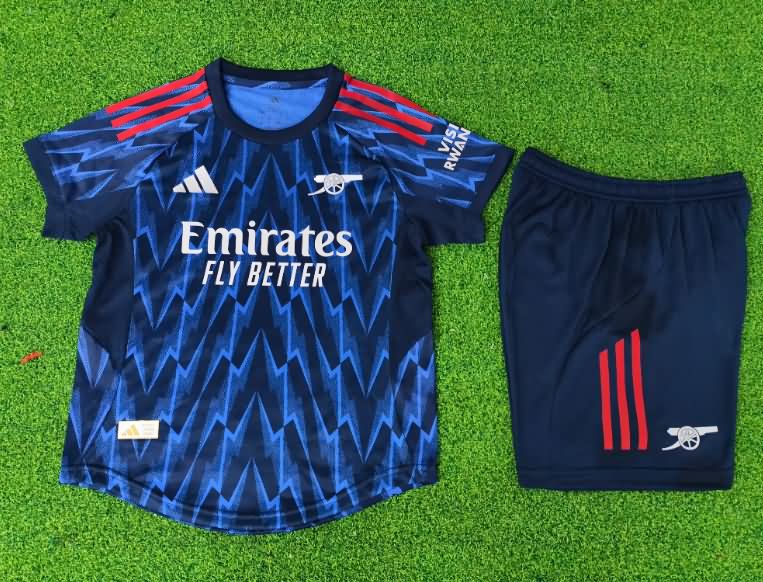 25/26 Arsenal Away Kids Soccer Jersey And Shorts (Player)