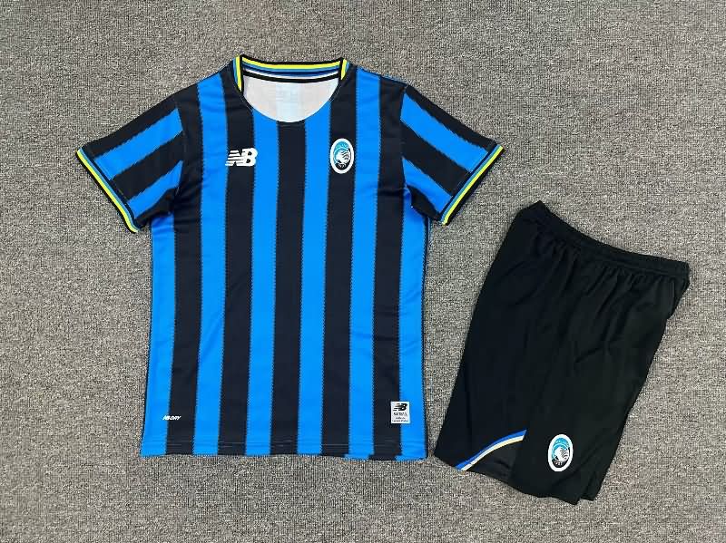25/26 Atalanta BC Home Kids Soccer Jersey And Shorts