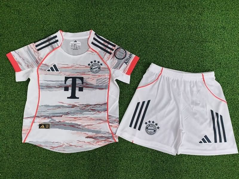 25/26 Bayern Munich Away Kids Soccer Jersey And Shorts (Player)