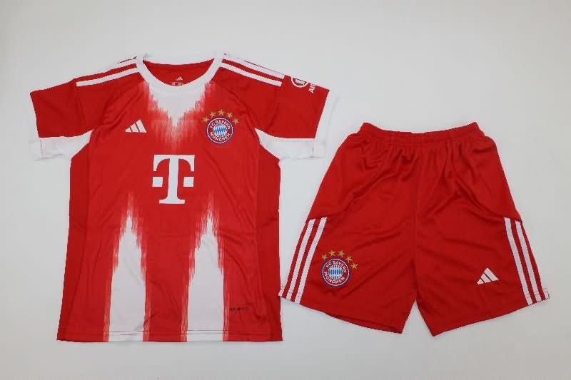 25/26 Bayern Munich Home Kids Soccer Jersey And Shorts