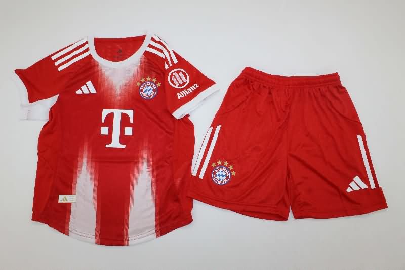 25/26 Bayern Munich Home Kids Soccer Jersey And Shorts (Player)
