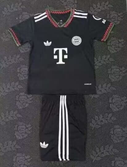 25/26 Bayern Munich Third Kids Soccer Jersey And Shorts Leaked