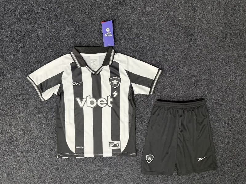 2025 Botafogo Home Kids Soccer Jersey And Shorts