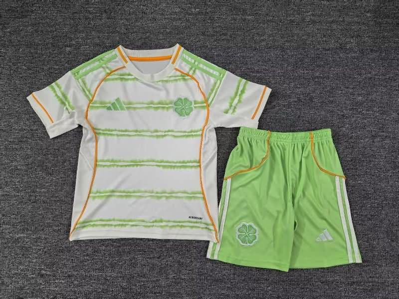 25/26 Celtic Third Kids Soccer Jersey And Shorts