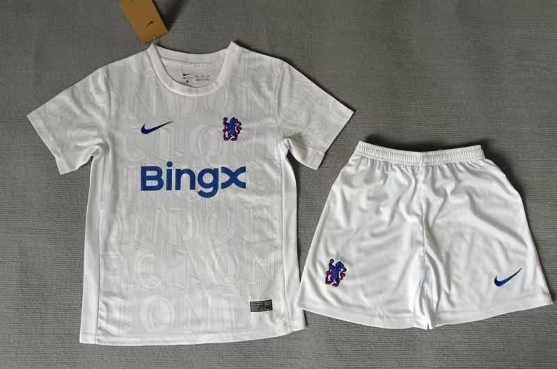 25/26 Chelsea Training Kids Soccer Jersey And Shorts