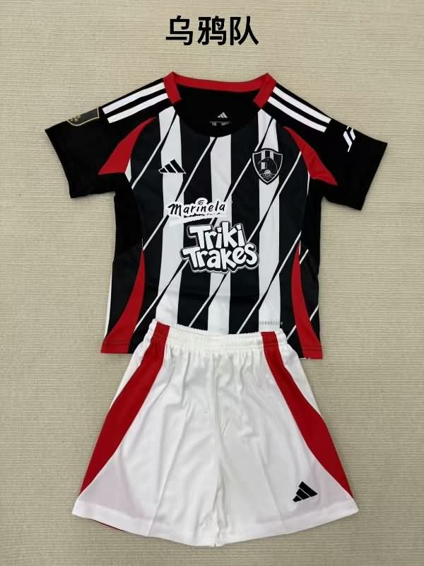 25/26 Club de Cuervos Home Kids Soccer Jersey And Shorts