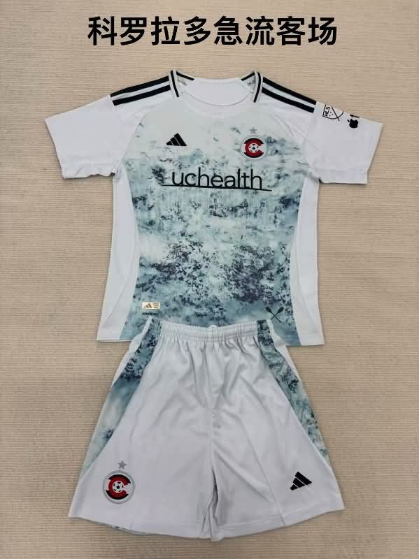 2025 Colorado Rapids Away Kids Soccer Jersey And Shorts