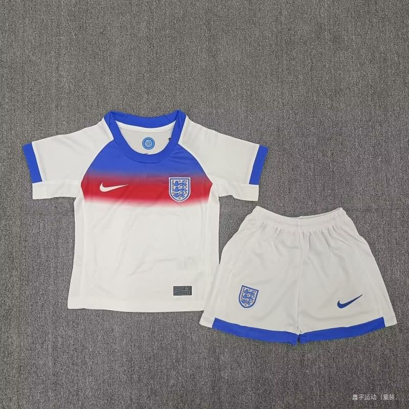 2025 England Female EURO Home Kids Soccer Jersey And Shorts