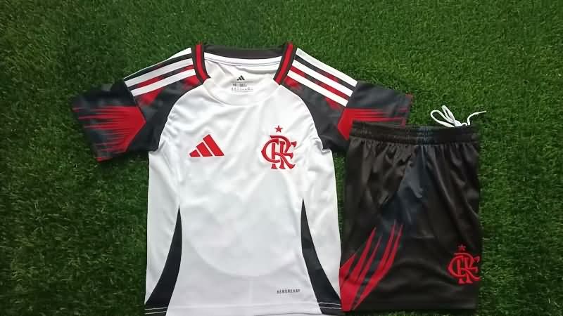 2025 Flamengo Away Kids Soccer Jersey And Shorts