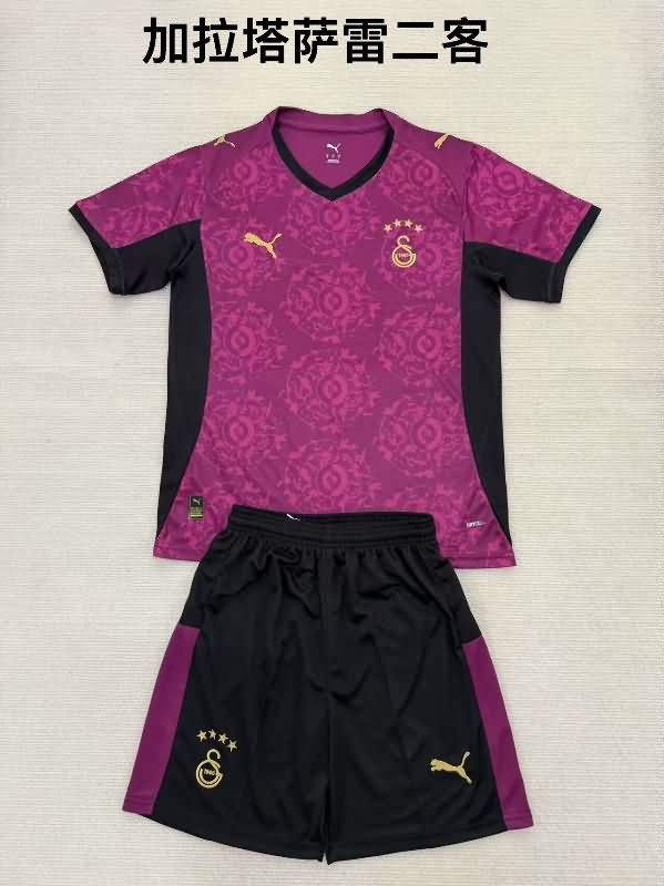 25/26 Galatasaray Third Kids Soccer Jersey And Shorts