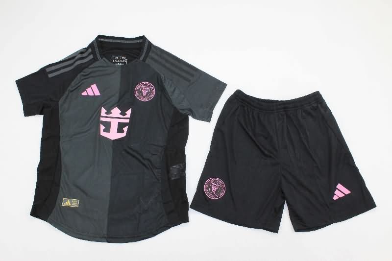 2025 Inter Miami Away Kids Soccer Jersey And Shorts (Player)