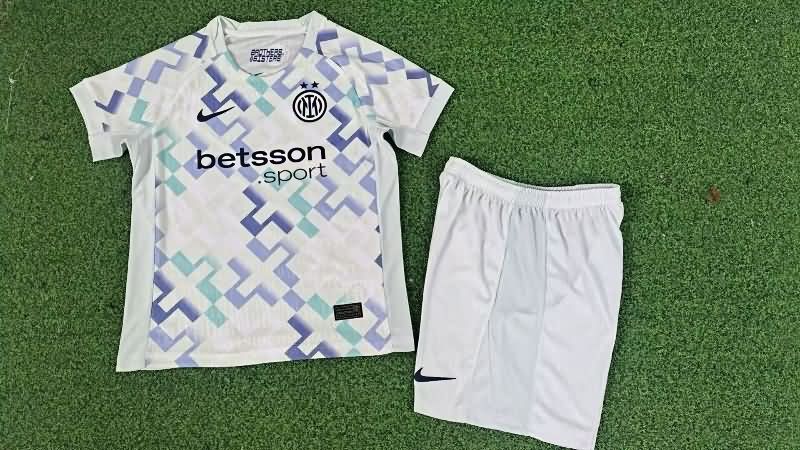 25/26 Inter Milan Away Kids Soccer Jersey And Shorts (Player)