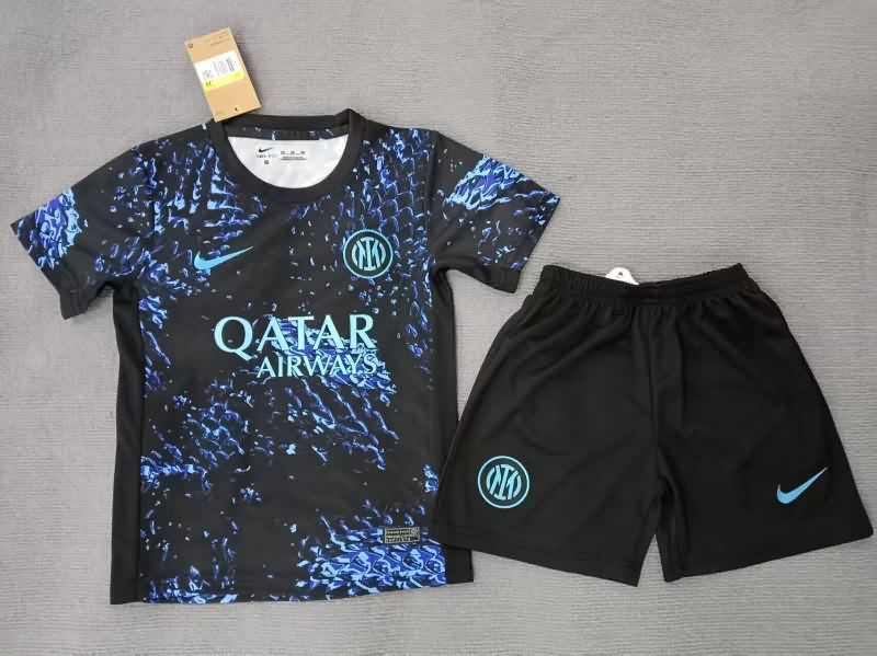25/26 Inter Milan Training Kids Soccer Jersey And Shorts