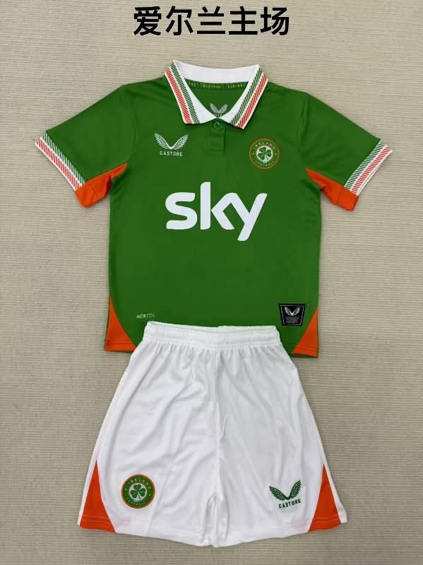 2025 Ireland Home Kids Soccer Jersey And Shorts