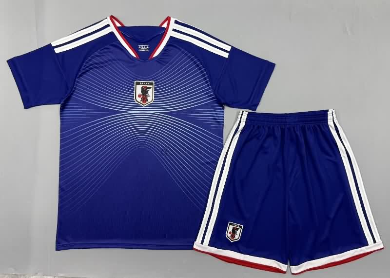 25/26 Japan Home Kids Soccer Jersey And Shorts