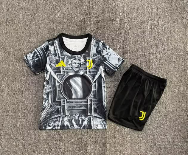 25/26 Juventus Special Kids Soccer Jersey And Shorts