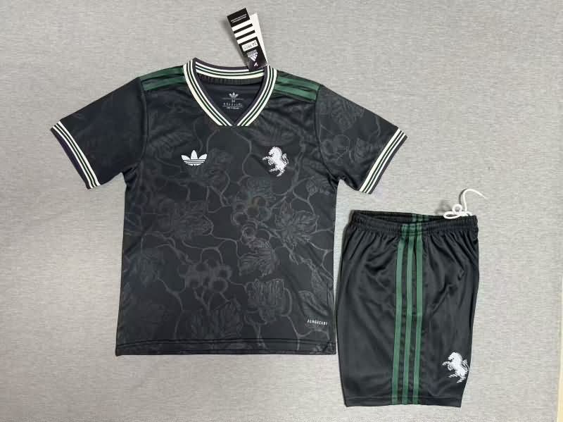 25/26 Juventus Third Kids Soccer Jersey And Shorts