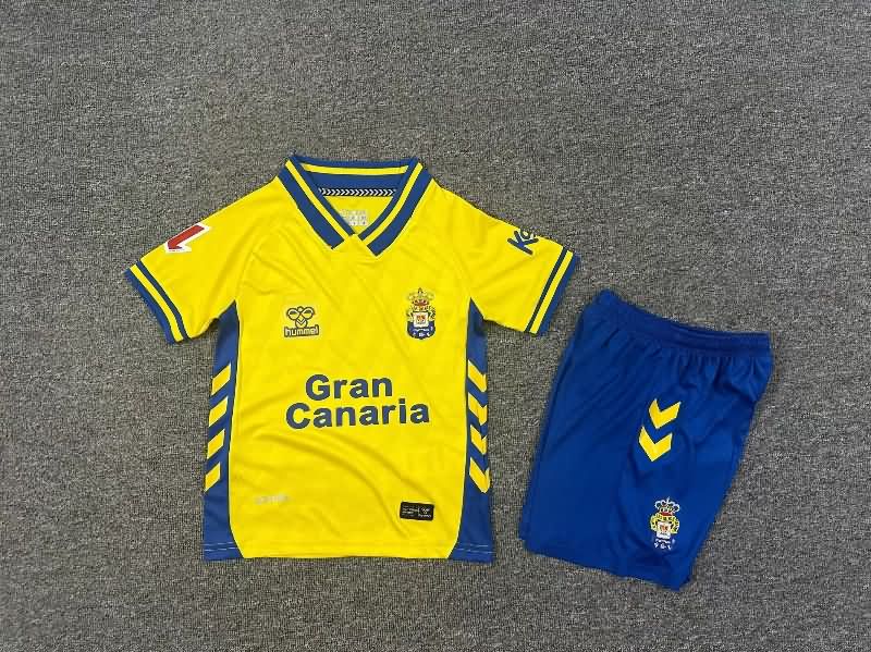 25/26 Las Palmas Home Kids Soccer Jersey And Shorts