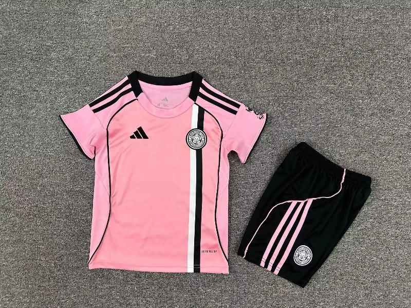 25/26 Leicester City Away Kids Soccer Jersey And Shorts