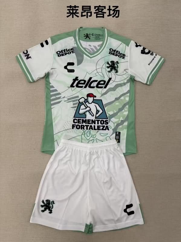 25/26 Leon Away Kids Soccer Jersey And Shorts