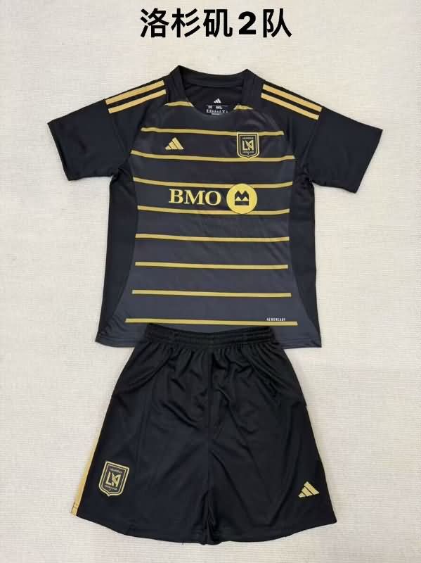 2025 Los Angeles FC Home Kids Soccer Jersey And Shorts