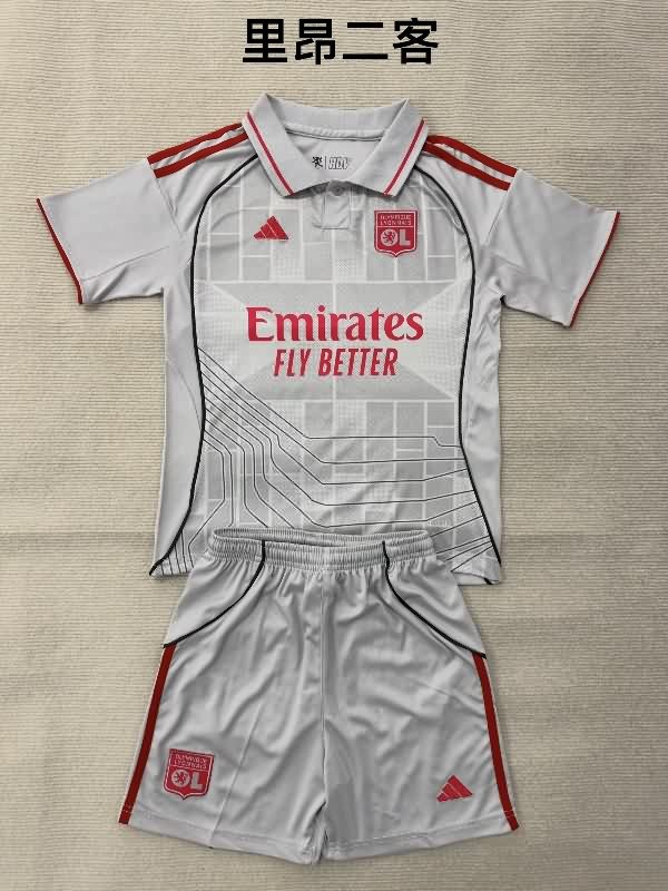 25/26 Lyon Third Kids Soccer Jersey And Shorts