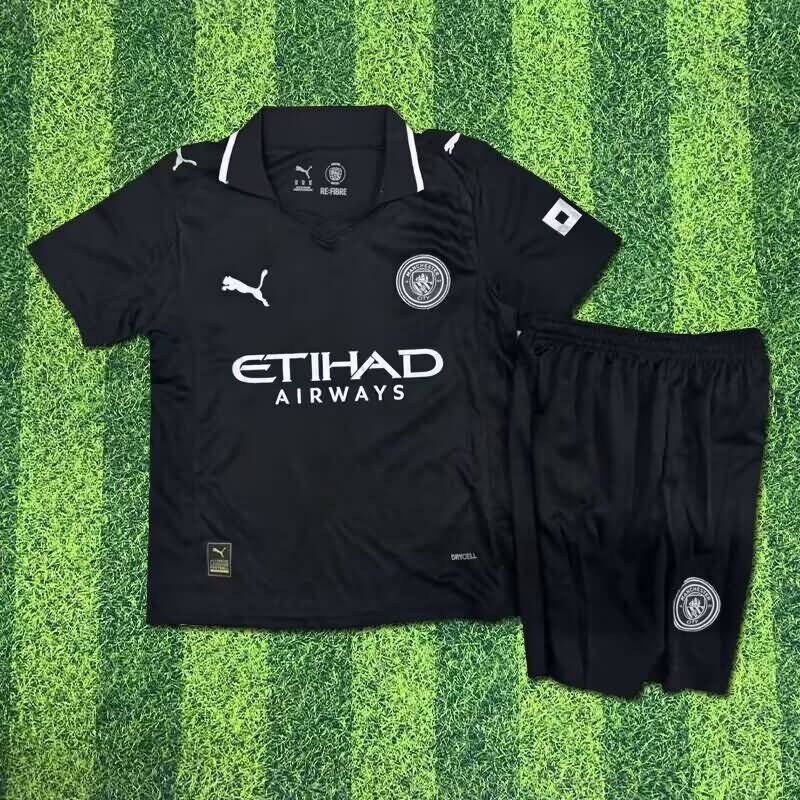 25/26 Manchester City Third Kids Soccer Jersey And Shorts