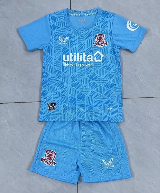 25/26 Middlesbrough Third Kids Soccer Jersey And Shorts