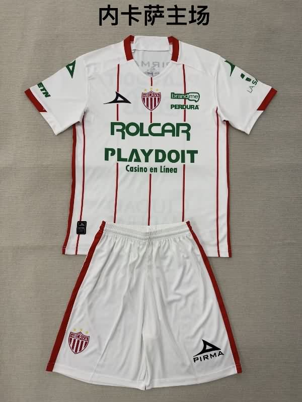 25/26 Necaxa Home Kids Soccer Jersey And Shorts